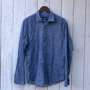 Boss Chambray Polka Dot button up